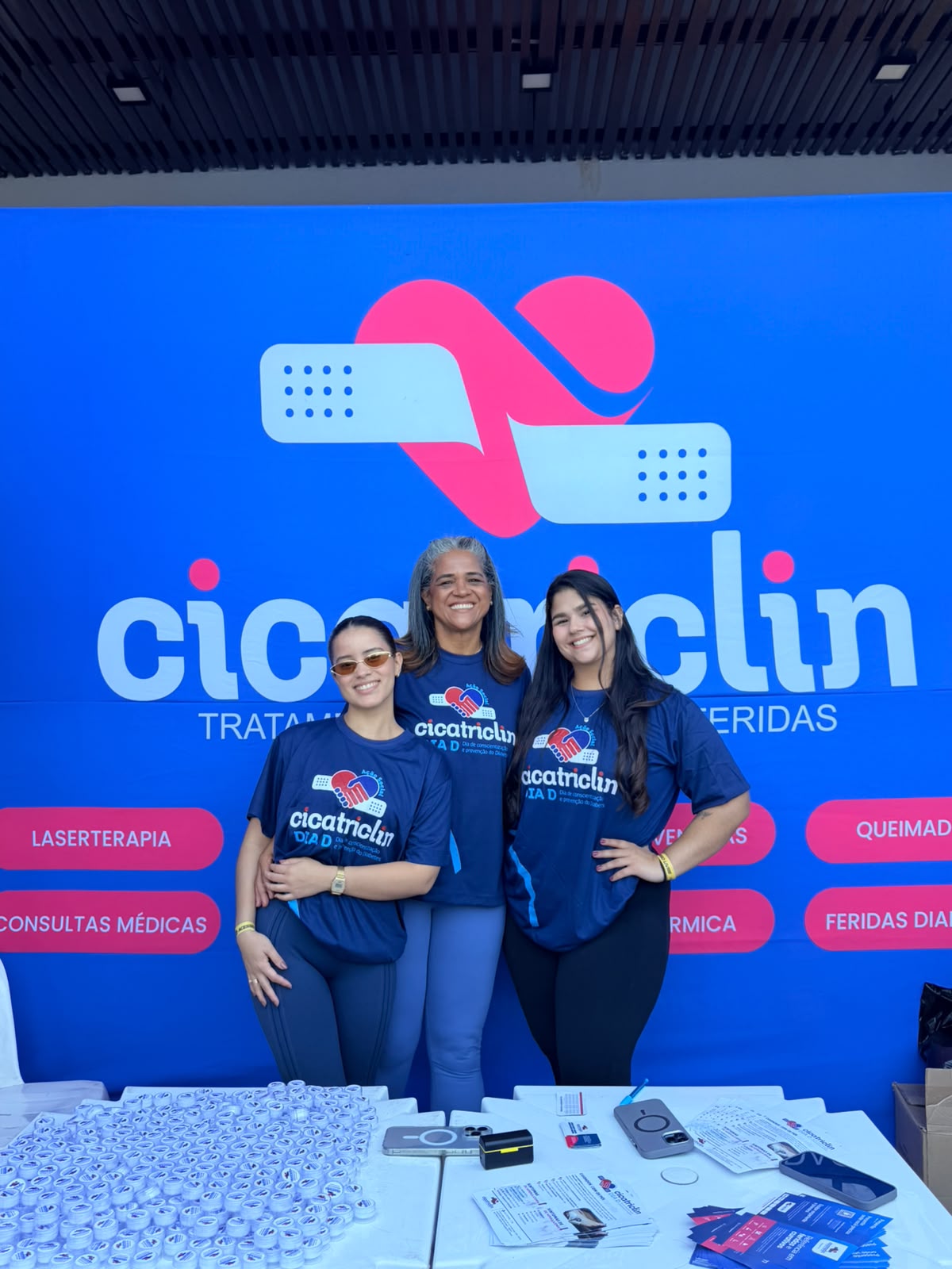 Profissionais da Cicatriclin na Ala de Recuperação
